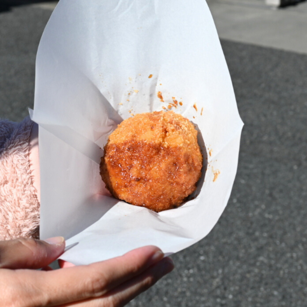 JA西東京農業祭　トンきち屋さんのライスメンチ