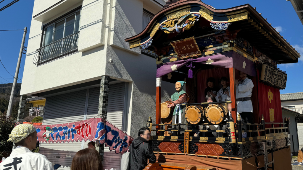 [画像：観梅市民まつりのだんじり]