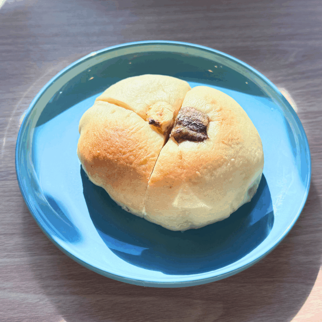 [画像：チョコバナナのベーグル]