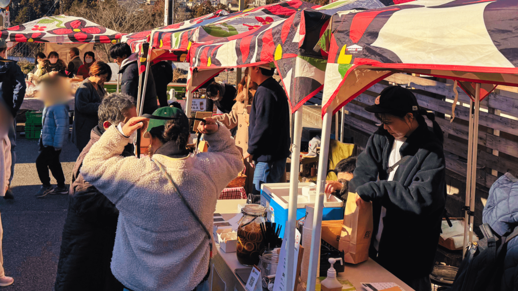 石神朝市の様子　その１
