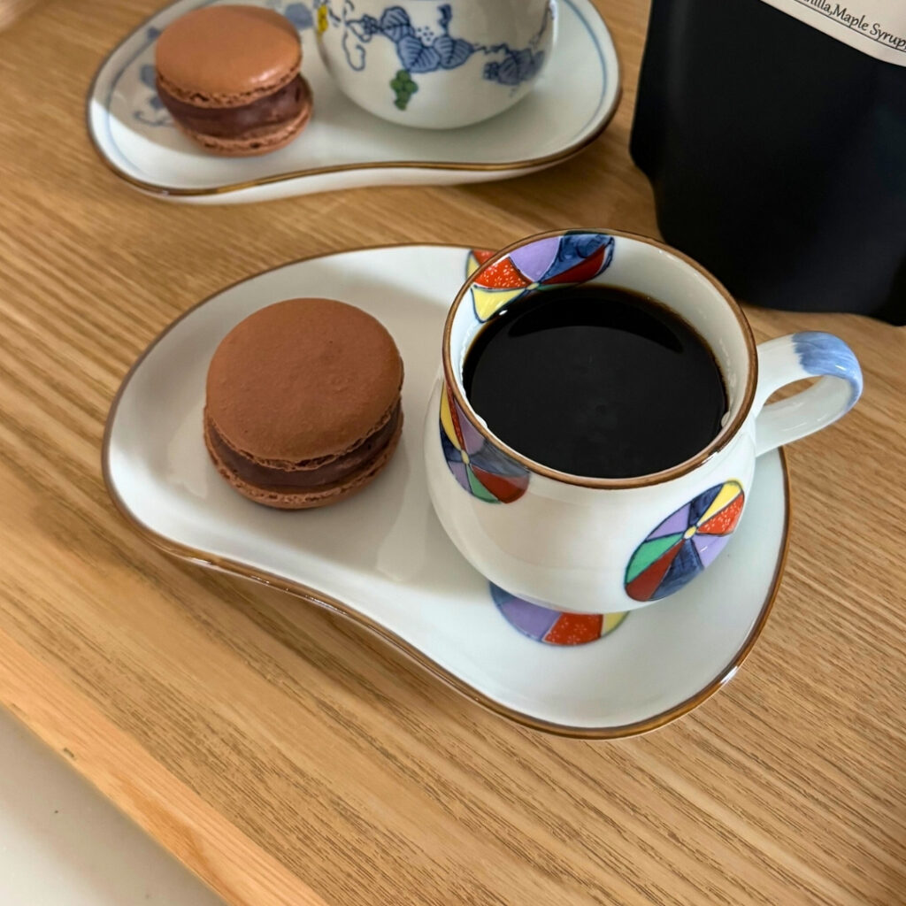 ZENさんのマカロンとエスポワールさんのコーヒー豆