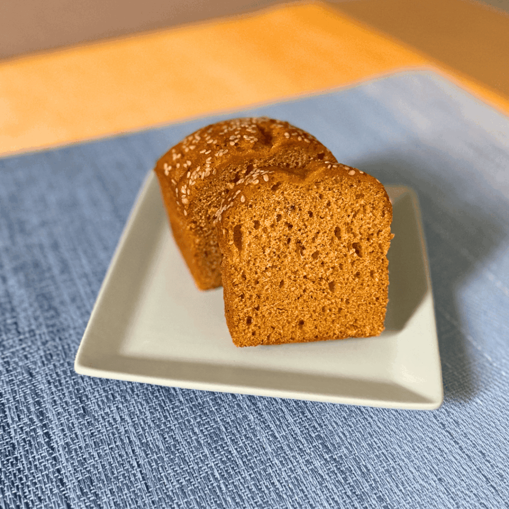 [画像：MUJIさんのかぼちゃのパウンドケーキ]