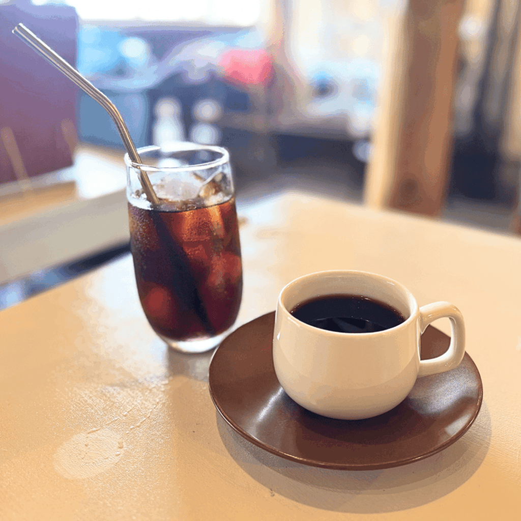 [画像：「coffee planet」さんの豆を使ったコーヒー]
