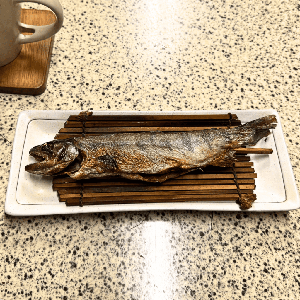 [画像：やまめの焼き枯らし]