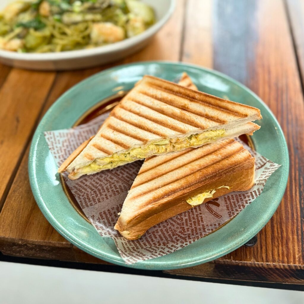 ノコギリcafestandさんのホットサンド