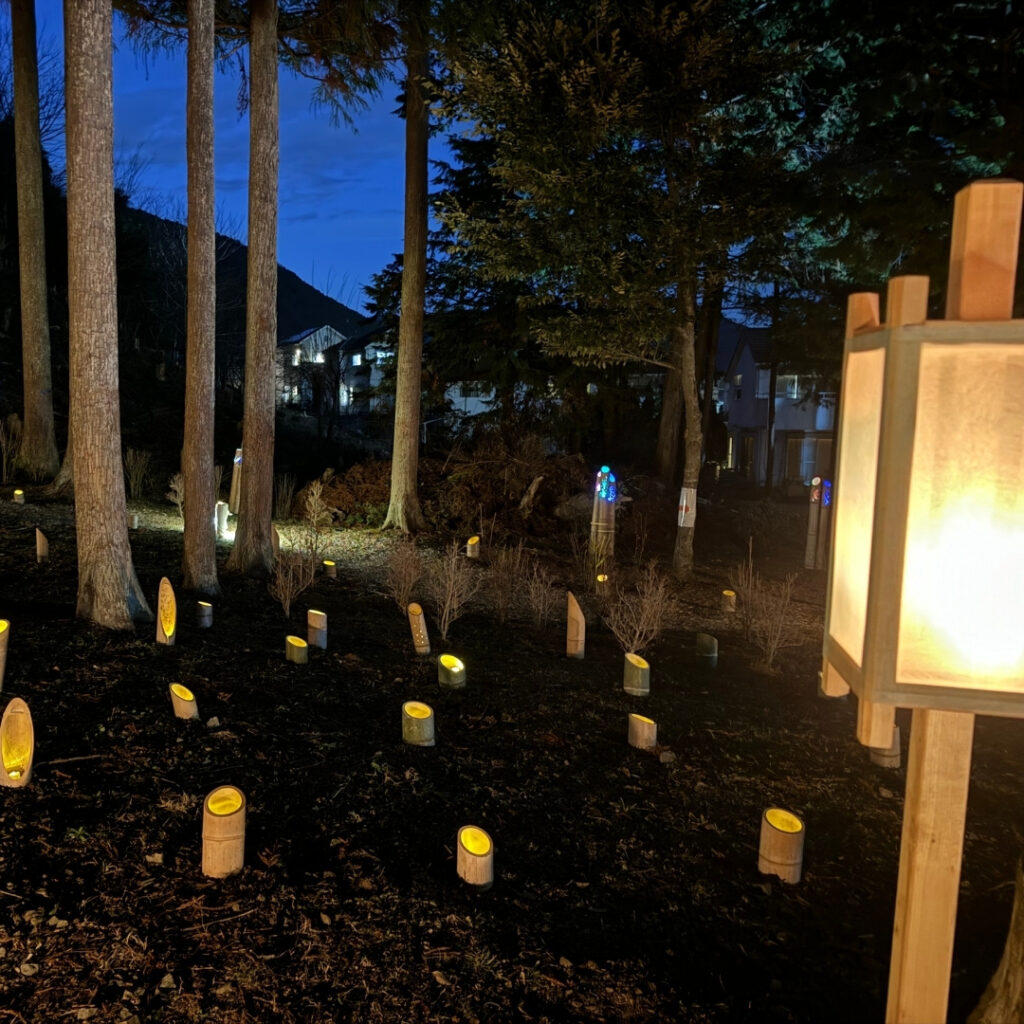 竹灯籠回廊の様子　その１