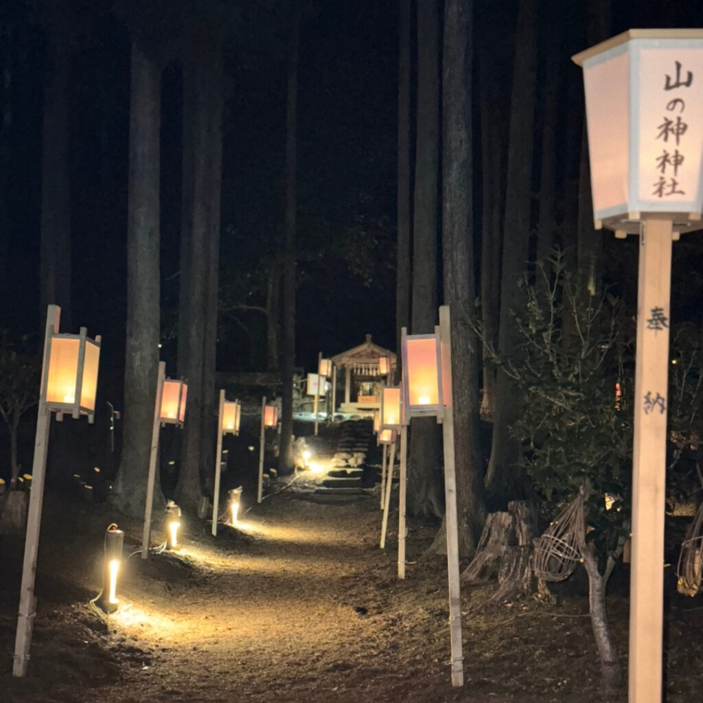 竹灯籠回廊の様子　その６