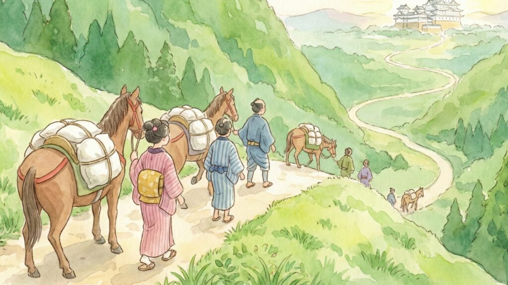 石灰を運ぶ道「成木往還」=「青梅街道」