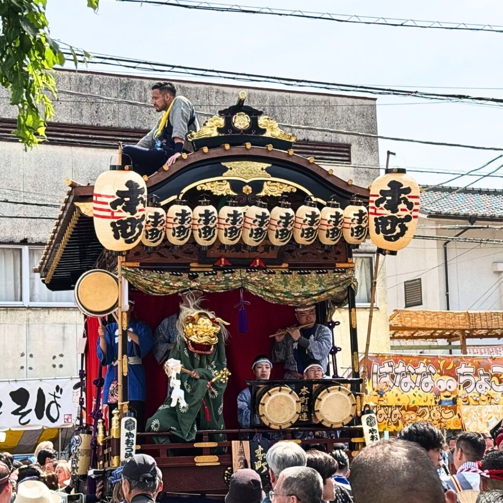 青梅大祭での山車