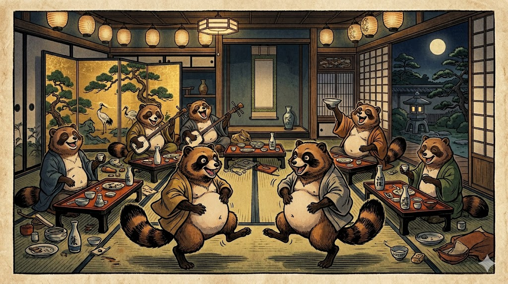 【青梅の民話】大晦日の夜に現れた狸の恩返し?「づんづく大尽」に隠された本当の教訓とは