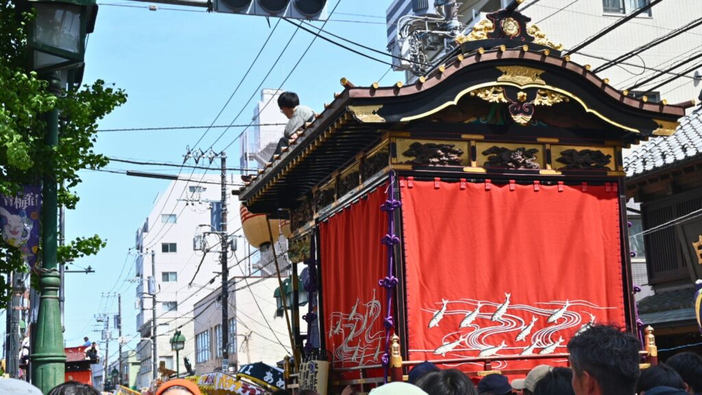 青梅大祭の山車