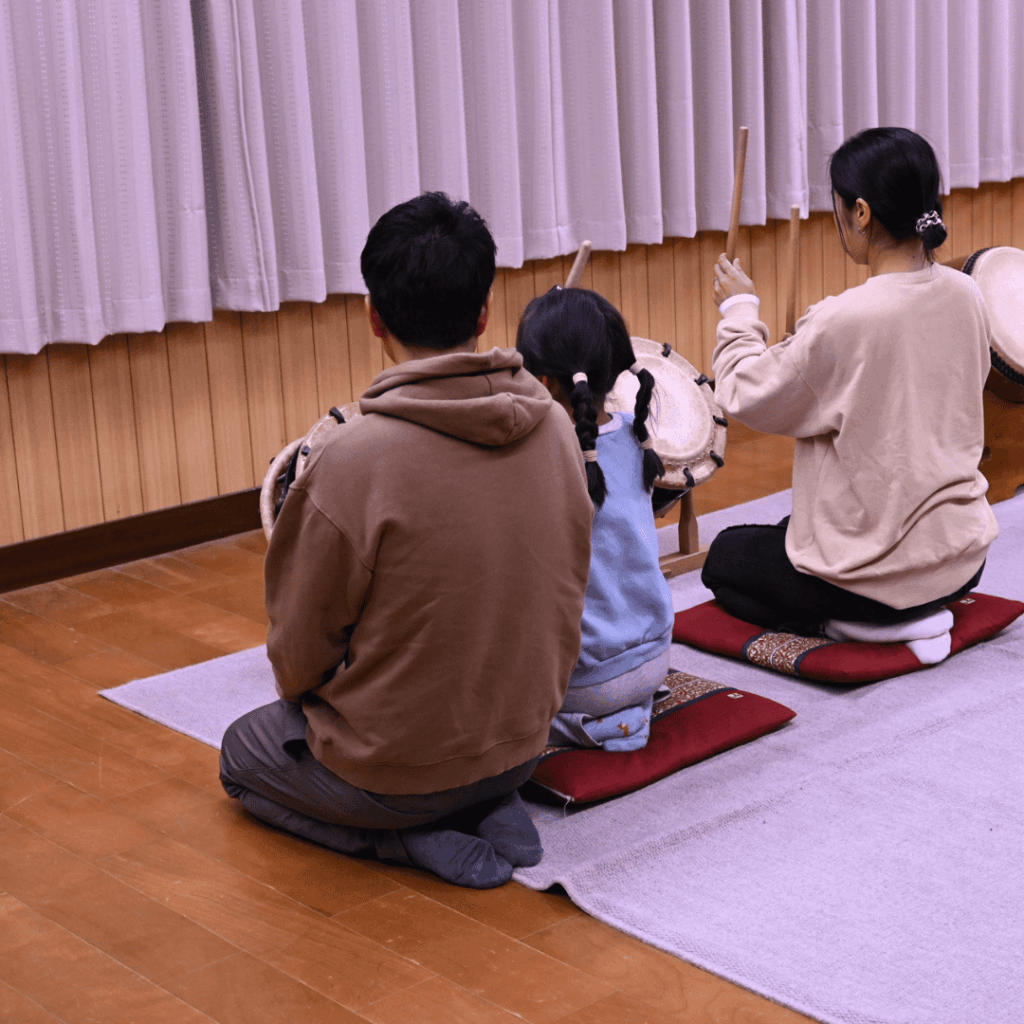 中郷囃子連の練習の様子