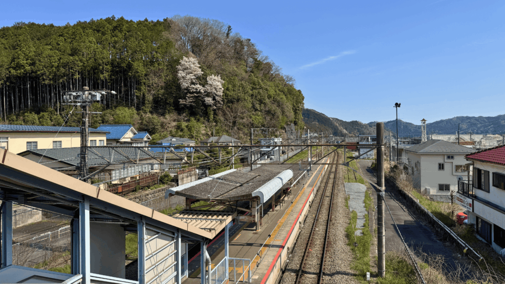二俣尾駅からの眺め