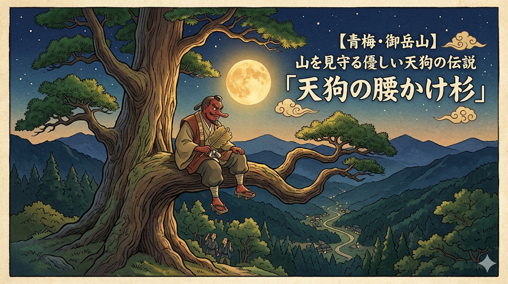 【御岳山】天狗の腰かけ杉とは？山を見守る心優しい天狗の伝説