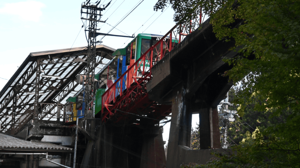 御岳登山鉄道のケーブルカー